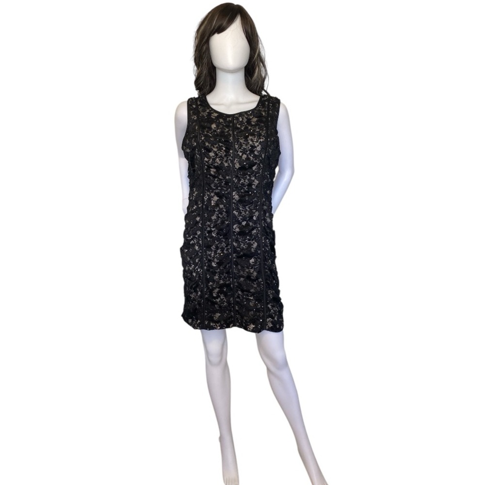 R&M Richards Sequin Sheath Mini Dress